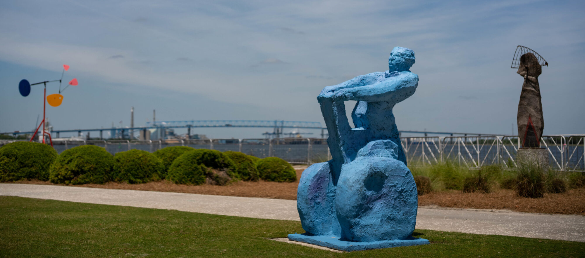 Public art at Riverfront Park in North Charleston.