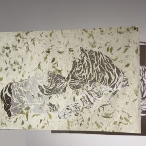 A 3D installation artwork in paper.