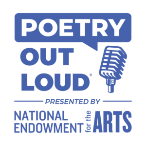 Poetry Out Loud logo lockup with the NEA logo